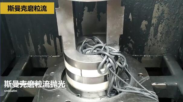 磨粒流對(duì)航空3D打印件拋光，切開看效果！